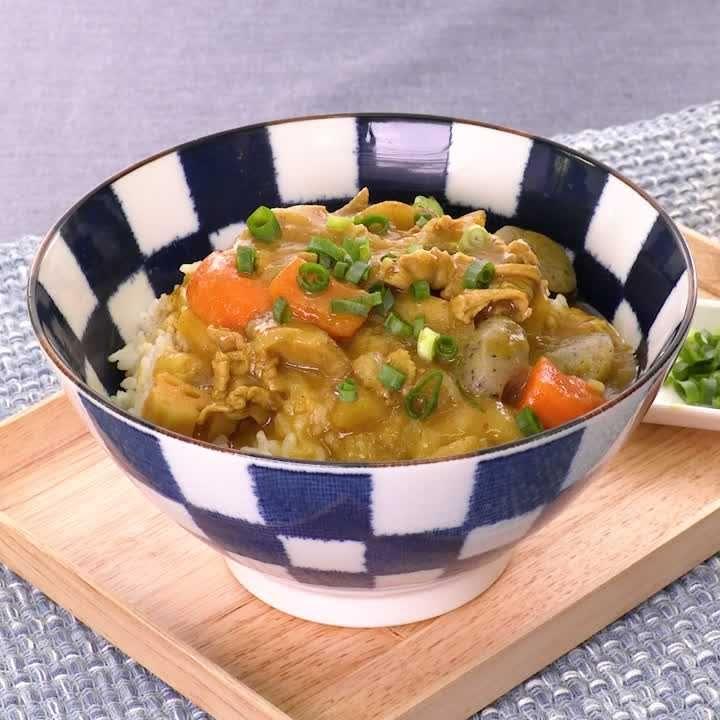 そばつゆで♪カット野菜で根菜和風カレー